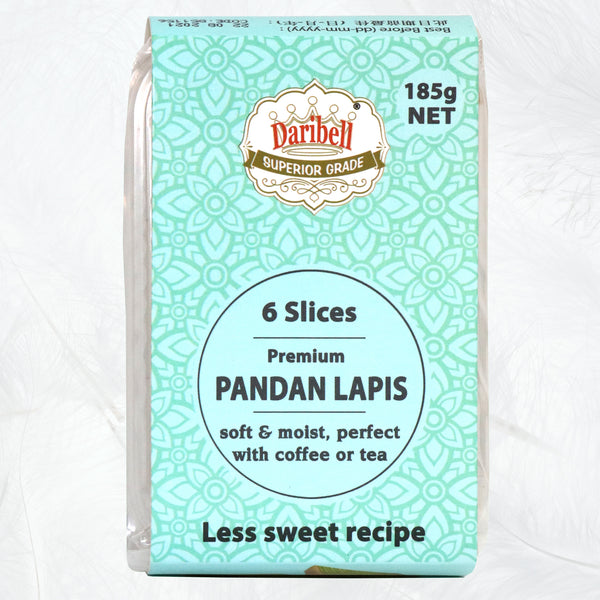 185g Daribell Vacpack Superior Grade Kueh Lapis Pandan - Less sweet recipe