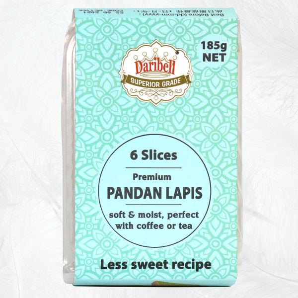 185g Daribell Vacpack Superior Grade Kueh Lapis Pandan - Less sweet recipe