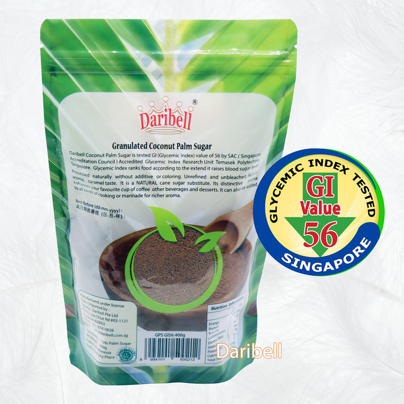 400g Daribell Granulated Palm Sugar GI56