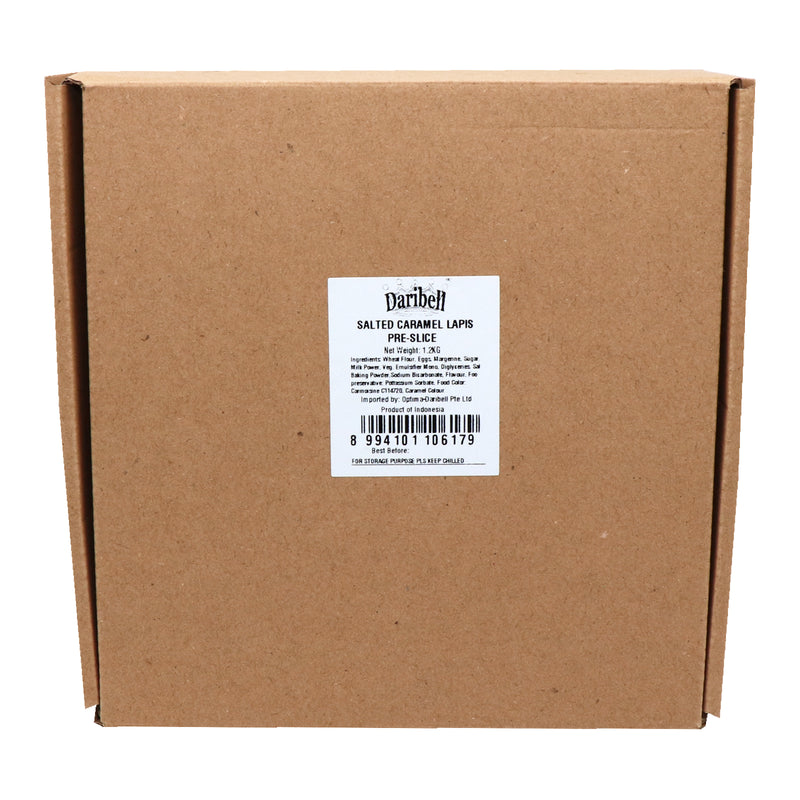 1.2KG Daribell Salted Caramel Kueh Lapis Pre-Sliced, 36 Pieces